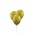 golden balloons background vector image