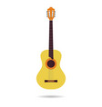isolated flat icon of the classical guitar vector image