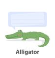 alligator vector image