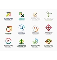 collection of arrow company logos vector image