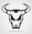 cow head tribal vector image