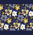 luxury floral seamless pattern vector image vector image