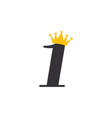 number 1 icon graphic design template vector image vector image