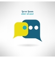 simple chat icon in modern flat design internet vector image