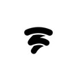 tornado flat icon simple style natural calamity vector image