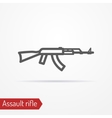 assault rifle icon vector image