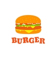 burger icon vector image vector image