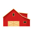 barn icon farmyard architecture building cartoon vector image vector image