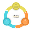 three steps infographics design element vector image vector image