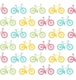 bike seamless pattern white vector image