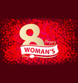 happy womans day template vector image vector image