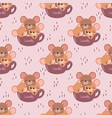 mice seamless pattern vector image