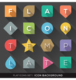 geometric shapes background for flat icons set vector image vector image