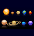 planets set10 vector image