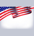 abstract empty background with american flag vector image