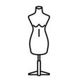 empty mannequin icon outline style vector image vector image