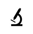 microscope icon flat vector image