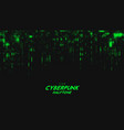abstract green cyberpunk halftone sound vector image
