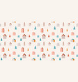 winter christmas seamless pattern design boho vector image