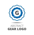 business abstract gear logo vector image vector image