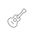 acoustic guitar line outline icon vector image