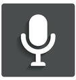 microphone icon speaker symbol live music vector image