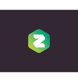 abstract letter z logo design template colorful vector image