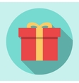 gift box icon vector image vector image