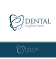 letter c tooth dental logo design vector image vector image