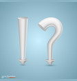 question mark and exclamatory vector image