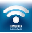 communication technology design vector image