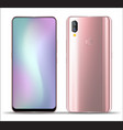 realistic smartphone mockups vector image