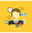 technical support concept vector image vector image