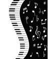 music piano note vector image
