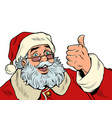 santa claus like gesture christmas and new year vector image vector image