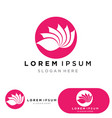 yoga logo design stock human meditation in lotus vector image