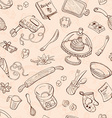 baking background vector image vector image