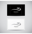 snake simple black logo design element vector image