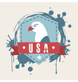 usa design over pink background vector image