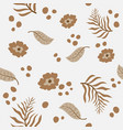 branches and twigs with leaves vintage pattern vector image