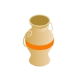 egyptian vase icon isometric 3d style vector image
