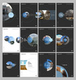 minimal brochure templates with circle elements vector image vector image