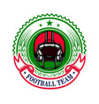 american football emblem template design element vector image