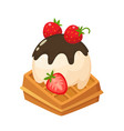 delicious ice cream vector image vector image