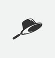 spy detective icon design template criminal vector image vector image