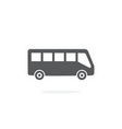 bus icon on white background vector image vector image