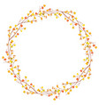 decorative wreath from branches maple tree vector image