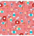 veterinary set seamless pattern vector image vector image