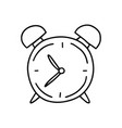 doodle alarm clock vector image