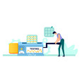 testing process business concept vector image vector image